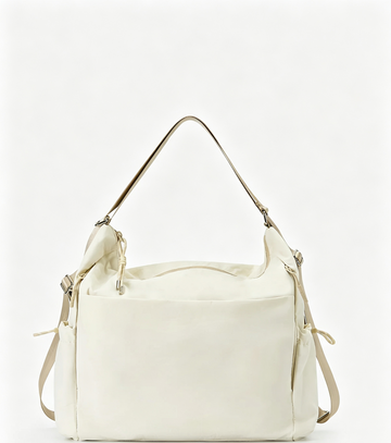 Versatile Convertible Faux Leather Tote Bag with Adjustable Straps for Everyday Casual Outfits